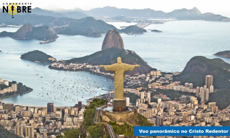 Voo panorâmico no Cristo Redentor