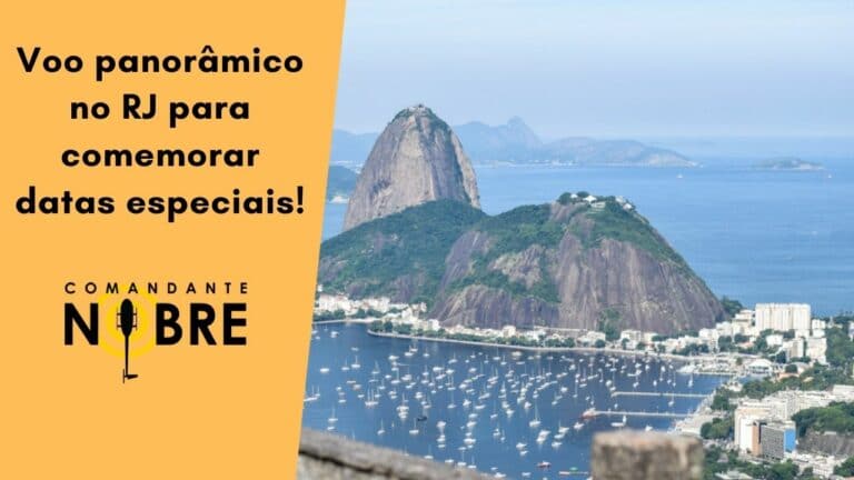 Voo panorâmico no RJ para comemorar datas especiais