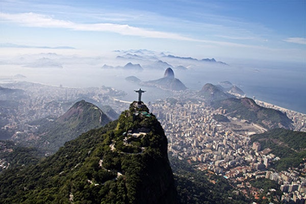 Morro do Corcovado no Rio de Janeiro