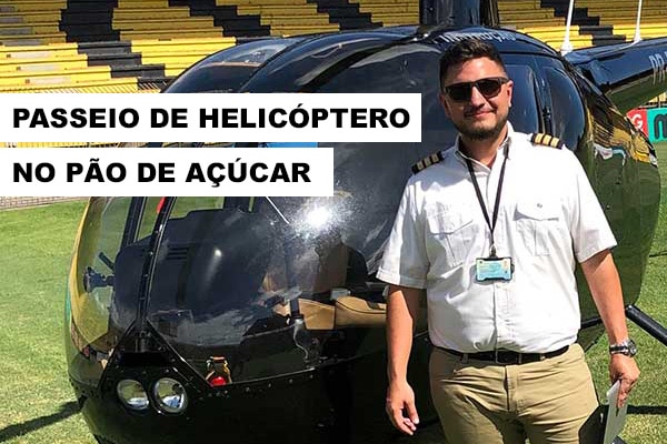 Passeio no pão de açúcar de Helicóptero