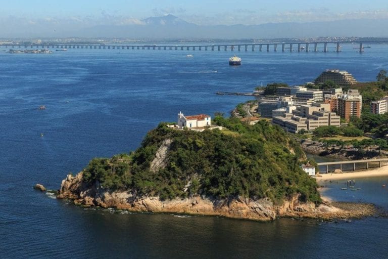 Imagem aérea Igreja Boa Viagem Rio de Janeiro.