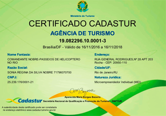 certificado-cadastur-agencia-de-turismo-comandante-nobre