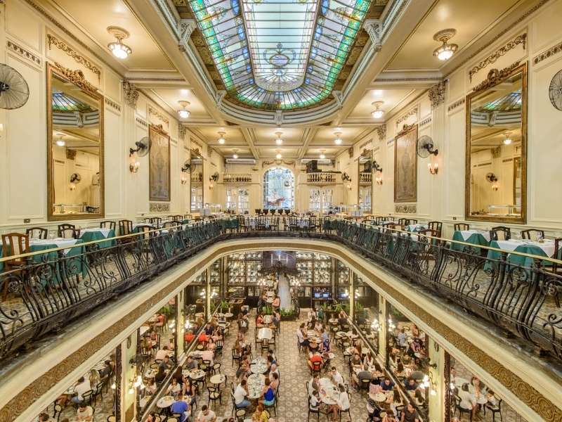 Confeitaria Colombo no Rio de Janeiro.