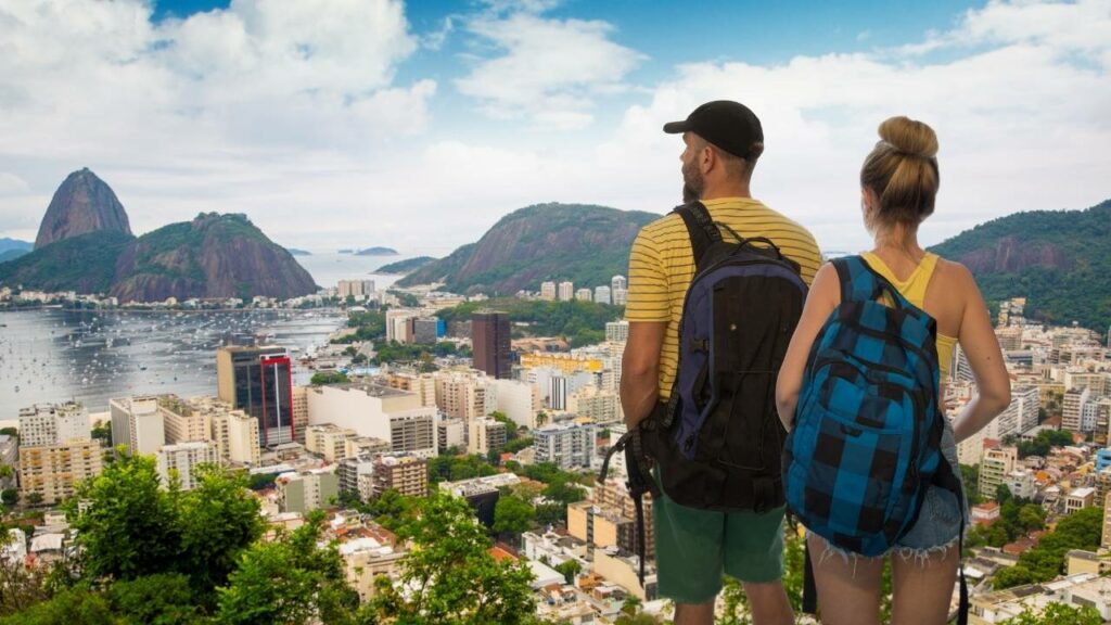 Turista no Rio de Janeiro.